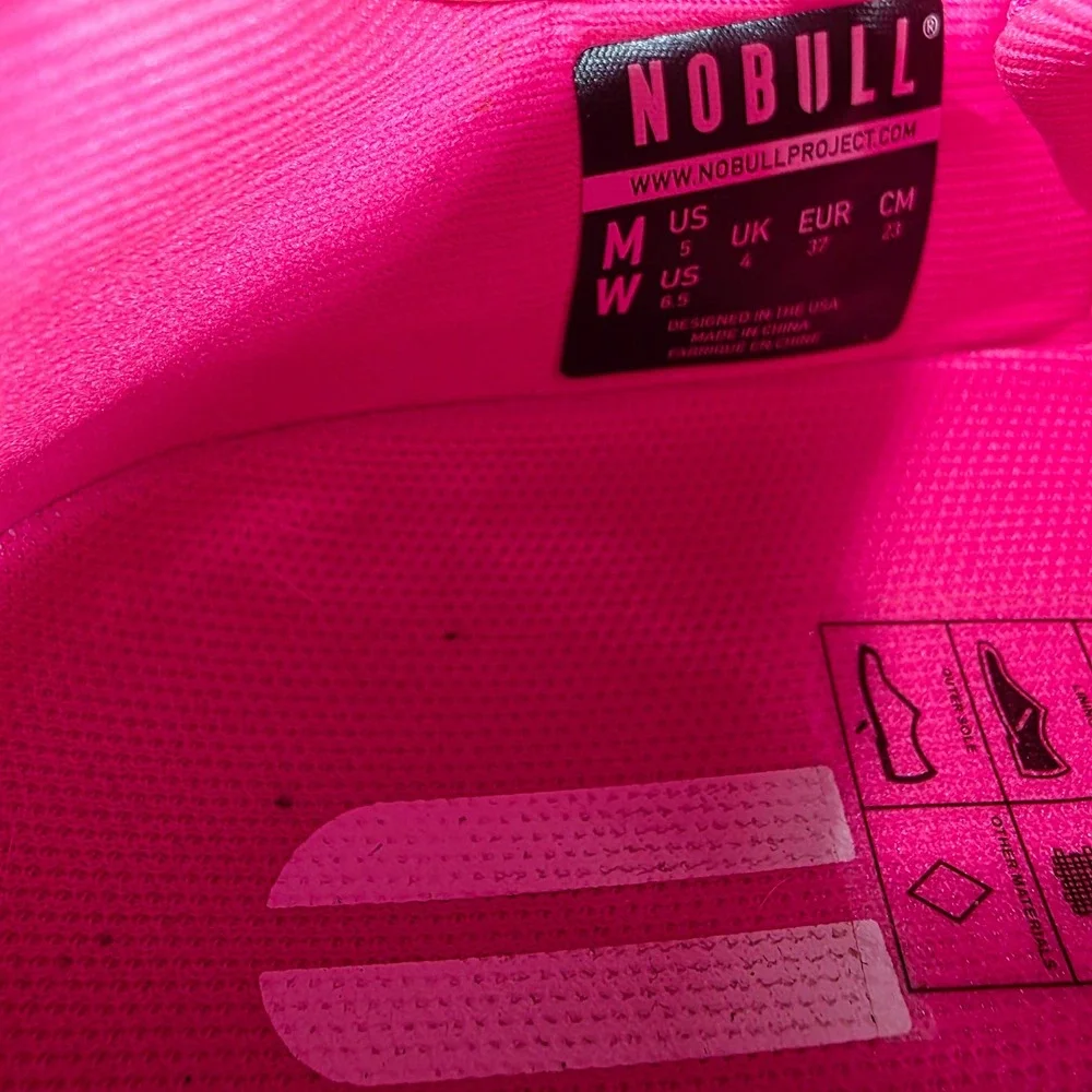 NOBULL Pink Mesh Runner Women 6.5 Low Top Athletic Training Running Shoes